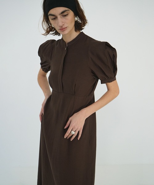 ワンピース CLANE SHEER PUFF SLEEVE ONEPIECE セール】SHEER PUFF SLEEVE ONEPIECE（ワンピース）｜CLANE