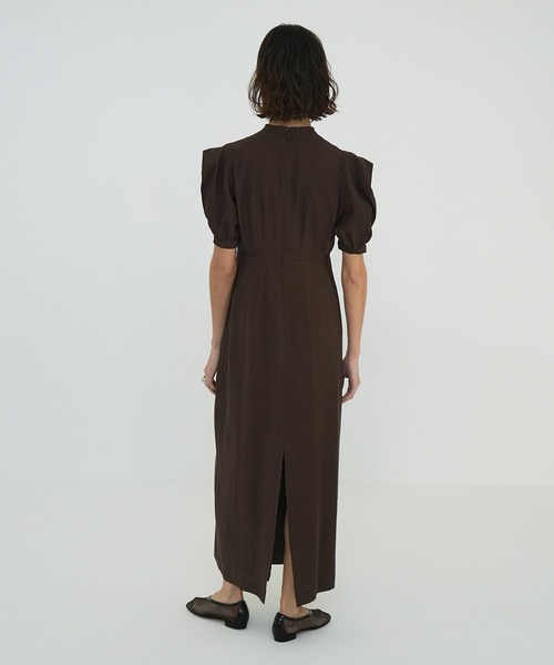 セール】SHEER PUFF SLEEVE ONEPIECE（ワンピース）｜CLANE