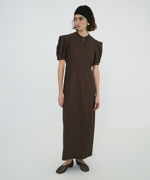 セール】SHEER PUFF SLEEVE ONEPIECE（ワンピース）｜CLANE（クラネ