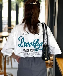 レトロ ポップ サガラ刺繍 半袖 Tシャツ 韓国 ファッション ストリート