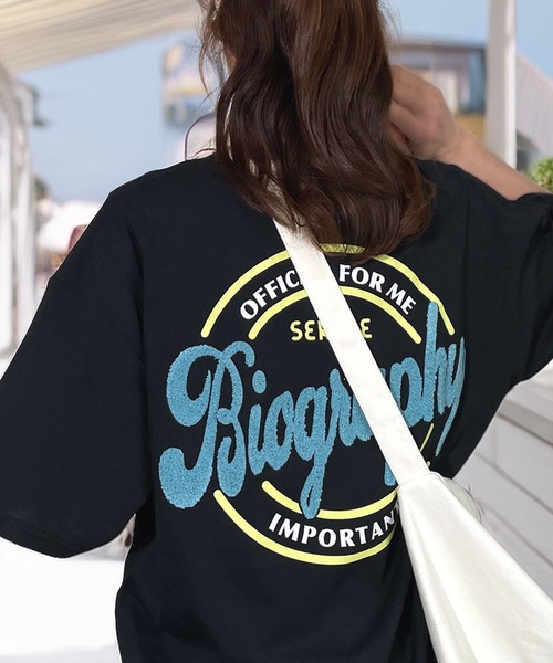 Candlestick(キャンドルスティック)の「レトロ ポップ サガラ刺繍 半袖 Tシャツ 韓国 ファッション ストリート(Tシャツ/カットソー・レディース・オフホワイト/ホワイト系1/ホワイト系2/ホワイト系4/ブラック系1/ブラック系2/ブラック系4/ブラック系5/ネイビー系1/ピンク系1/ミント/レモンイエロー/スミクロ/イエロー系その他/ホワイト系3/エメラルド/ブラック系3/ダークブラウン系/ダルブルー系1/ブラック系6/ダークグリーン系1/ホワイト系5/ライム・LL/M/L)」の9枚目の写真