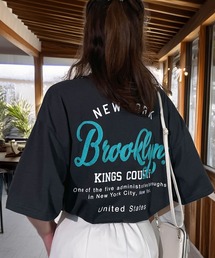 レトロ ポップ サガラ刺繍 半袖 Tシャツ 韓国 ファッション ストリート