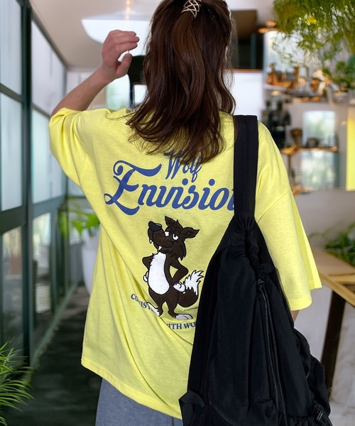 セール】レトロ ポップ サガラ刺繍 半袖 Tシャツ 韓国 ファッション