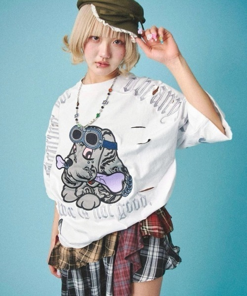 GALFY/ガルフィー/病みに染まりし反戦Tシャツ（Tシャツ