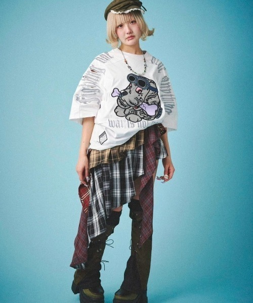 GALFY/ガルフィー/病みに染まりし反戦Tシャツ（Tシャツ/カットソー