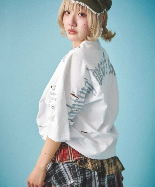 GALFY/ガルフィー/病みに染まりし反戦Tシャツ（Tシャツ