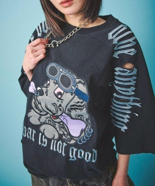 GALFY/ガルフィー/病みに染まりし反戦Tシャツ（Tシャツ