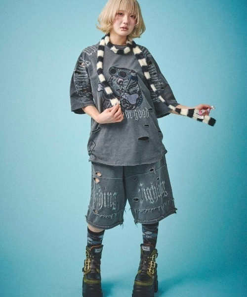 GALFY/ガルフィー/病みに染まりし反戦Tシャツ（Tシャツ/カットソー