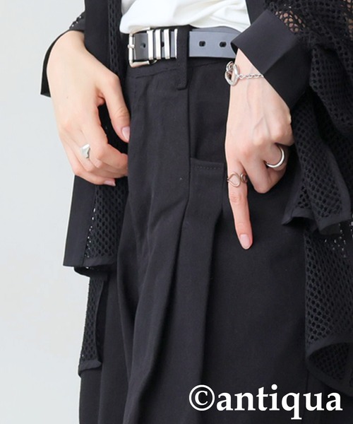 antiqua(アンティカ)の「カーブパンツ(その他パンツ・レディース・グレー/ブラック・LARGE/MEDIUM)」の20枚目の写真