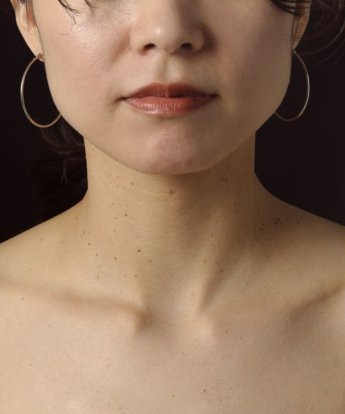 ORLEAN(オルレアン)の「【ORLEAN】シンプルフープピアス 4cm(ピアス(両耳用)・レディース・シルバー/ゴールド・フリー)」の12枚目の写真