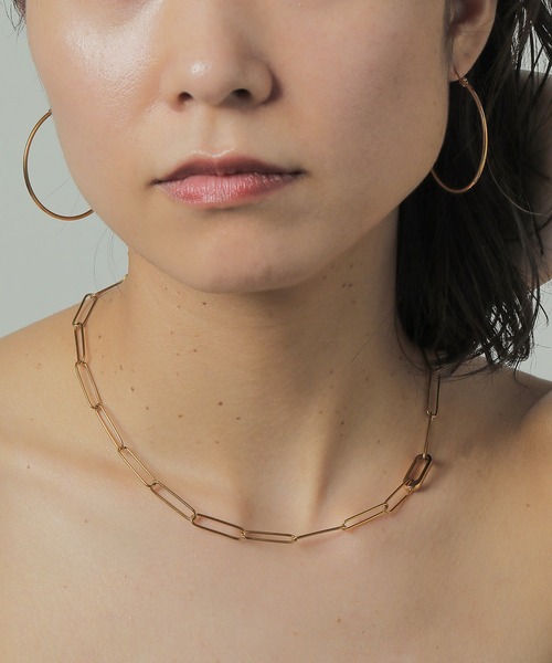 ORLEAN(オルレアン)の「【ORLEAN】シンプルフープピアス 4cm(ピアス(両耳用)・レディース・シルバー/ゴールド・フリー)」の6枚目の写真