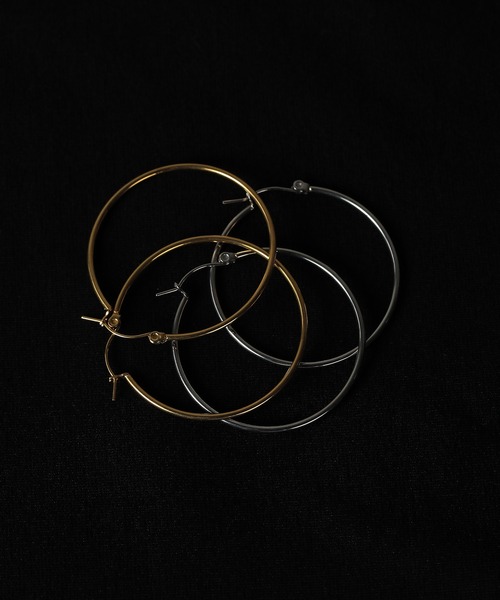 ORLEAN(オルレアン)の「【ORLEAN】シンプルフープピアス 4cm(ピアス(両耳用)・レディース・シルバー/ゴールド・フリー)」の15枚目の写真