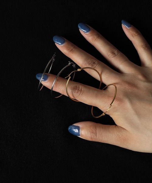 ORLEAN(オルレアン)の「【ORLEAN】シンプルフープピアス 4cm(ピアス(両耳用)・レディース・シルバー/ゴールド・フリー)」の16枚目の写真
