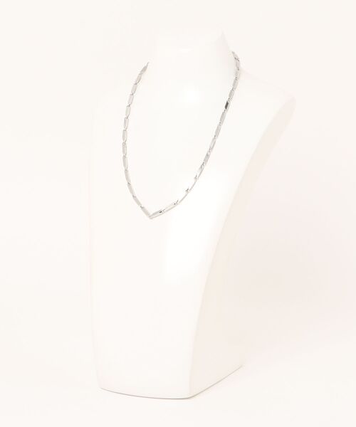 calmila（カルミラ）の「【 金属アレルギー対応 】バーチェーンシルバーネックレス（ネックレス・メンズ・シルバー系1/シルバー系2・50cm/60cm）」の3枚目の写真