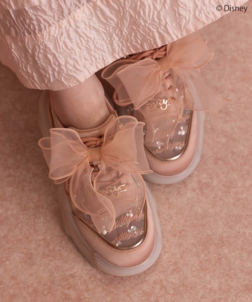 セール】【Mickey＆Minnie】/シアーデザインスニーカー（スニーカー