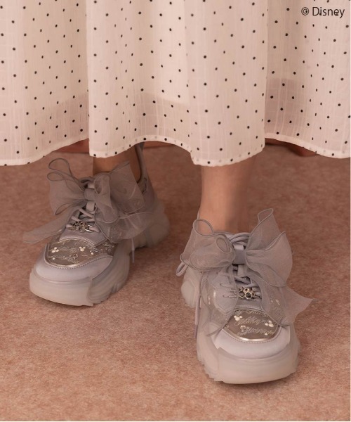 セール】【Mickey＆Minnie】/シアーデザインスニーカー（スニーカー