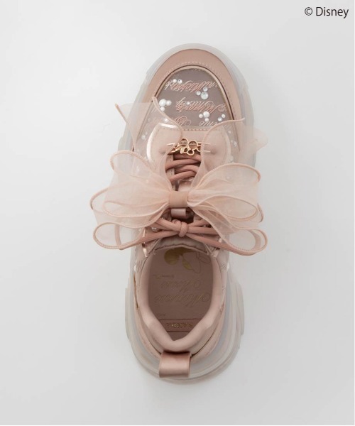 RANDA 【Mickey＆Minnie】 シアーデザインスニーカー セール】【Mickey＆Minnie】/シアーデザインスニーカー（スニーカー