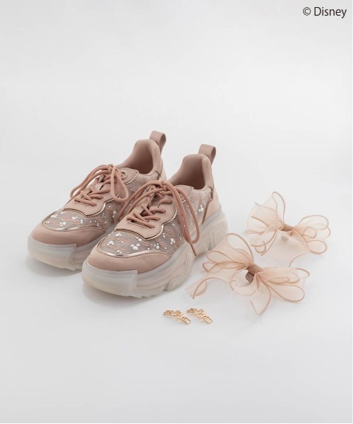 セール】【Mickey&Minnie】/シアーデザインスニーカー(スニーカー セール】【Mickey&Minnie】/シアーデザインスニーカー(スニーカー