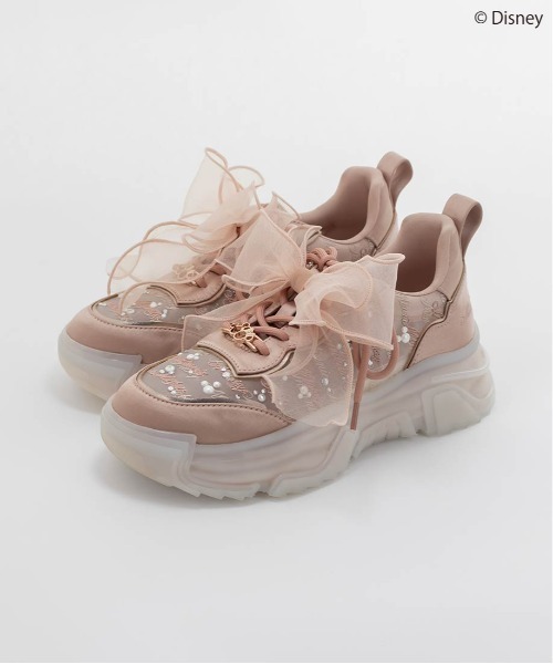 セール】【Mickey＆Minnie】/シアーデザインスニーカー（スニーカー