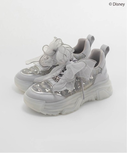 RANDA 【Mickey＆Minnie】 シアーデザインスニーカー セール】【Mickey＆Minnie】/シアーデザインスニーカー