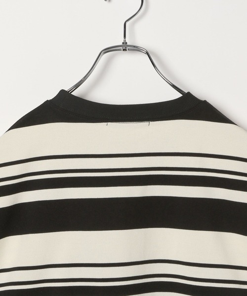 ALAND（エーランド）の「【UNISEX】ALAND／AロゴボーダーT（Tシャツ/カットソー・レディース・ネイビー/ホワイト/ブルー・MEDIUM/LARGE）」の5枚目の写真