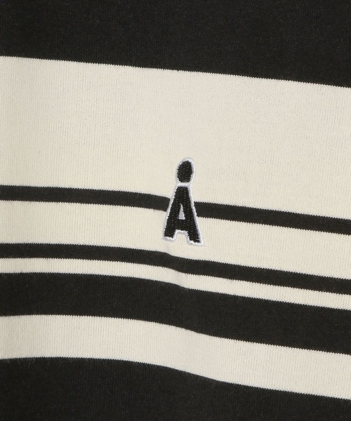 ALAND（エーランド）の「【UNISEX】ALAND／AロゴボーダーT（Tシャツ/カットソー・レディース・ネイビー/ホワイト/ブルー・MEDIUM/LARGE）」の6枚目の写真