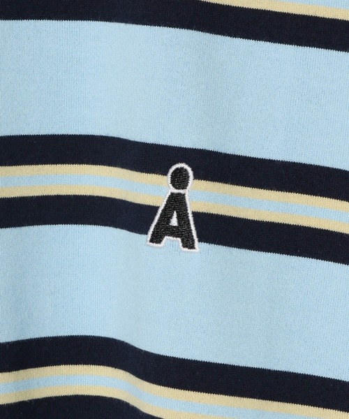 ALAND（エーランド）の「【UNISEX】ALAND／AロゴボーダーT（Tシャツ/カットソー・レディース・ネイビー/ホワイト/ブルー・MEDIUM/LARGE）」の7枚目の写真