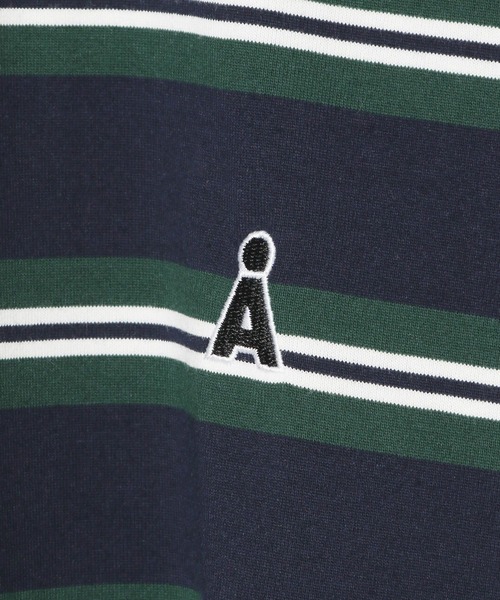 ALAND（エーランド）の「【UNISEX】ALAND／AロゴボーダーT（Tシャツ/カットソー・レディース・ネイビー/ホワイト/ブルー・MEDIUM/LARGE）」の8枚目の写真