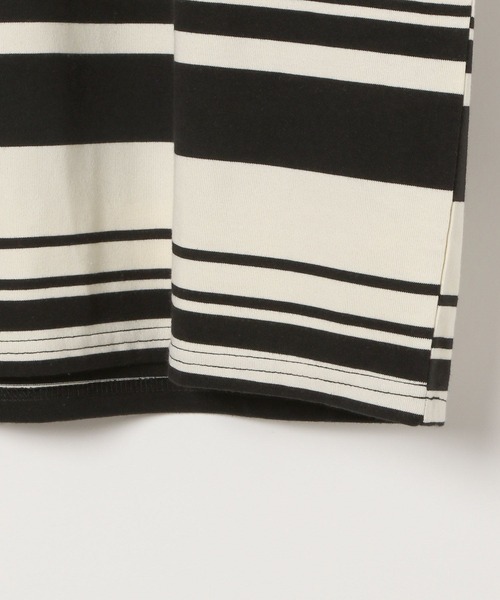 ALAND（エーランド）の「【UNISEX】ALAND／AロゴボーダーT（Tシャツ/カットソー・レディース・ネイビー/ホワイト/ブルー・MEDIUM/LARGE）」の4枚目の写真