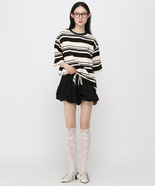 ALAND（エーランド）の「【UNISEX】ALAND／AロゴボーダーT（Tシャツ/カットソー・レディース・ネイビー/ホワイト/ブルー・MEDIUM/LARGE）」の12枚目の写真