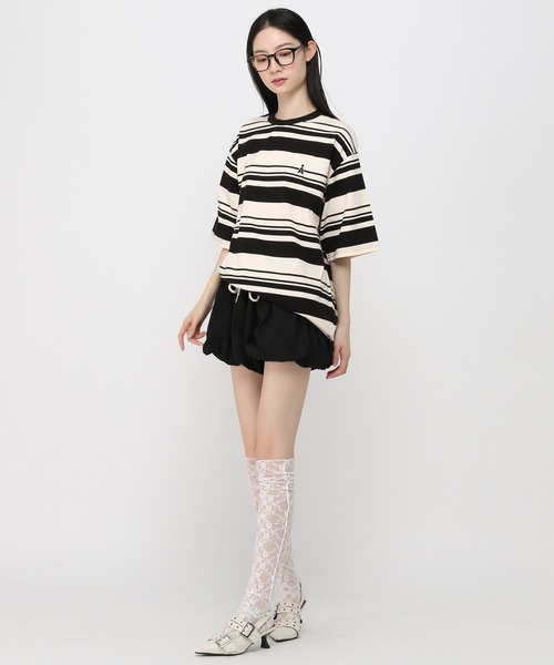 ALAND（エーランド）の「【UNISEX】ALAND／AロゴボーダーT（Tシャツ/カットソー・レディース・ネイビー/ホワイト/ブルー・MEDIUM/LARGE）」の13枚目の写真