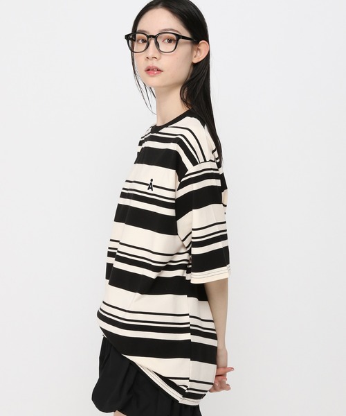 ALAND（エーランド）の「【UNISEX】ALAND／AロゴボーダーT（Tシャツ/カットソー・レディース・ネイビー/ホワイト/ブルー・MEDIUM/LARGE）」の18枚目の写真