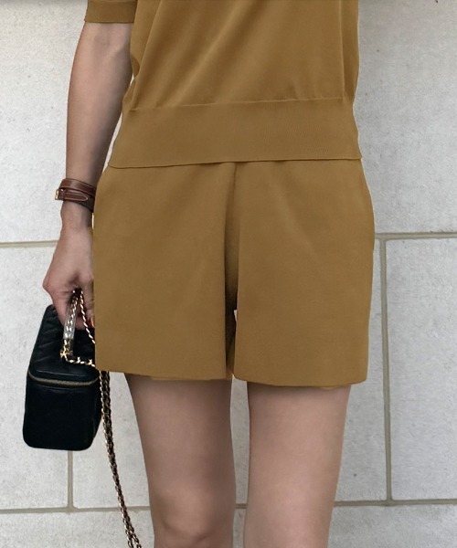 JENNE(ジェンヌ)の「エアリーサマーニットパンツ【UVカット・マシンウォッシャブル】(その他パンツ・レディース・キャメル/ブラック・SMALL/MEDIUM/LARGE)」の5枚目の写真