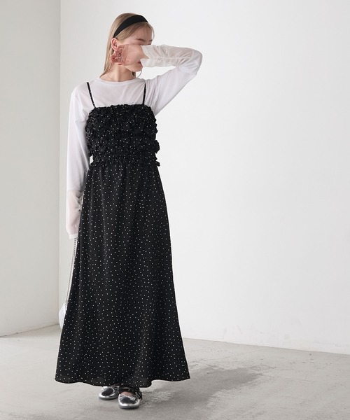 forksy.】アソート シャーリングビスチェデザイン キャミ