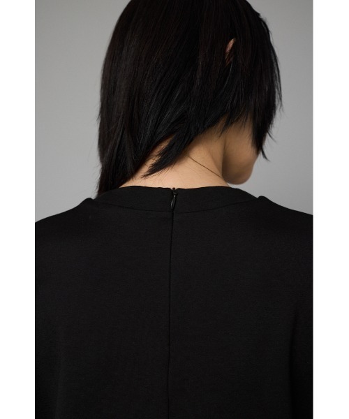 未使用HERIN.CYE Ponte ポンチバルーンスリーブ トップス 黒 HeRIN.CYE | Ponte balloon sleeve tops (Tシャツ・カットソー