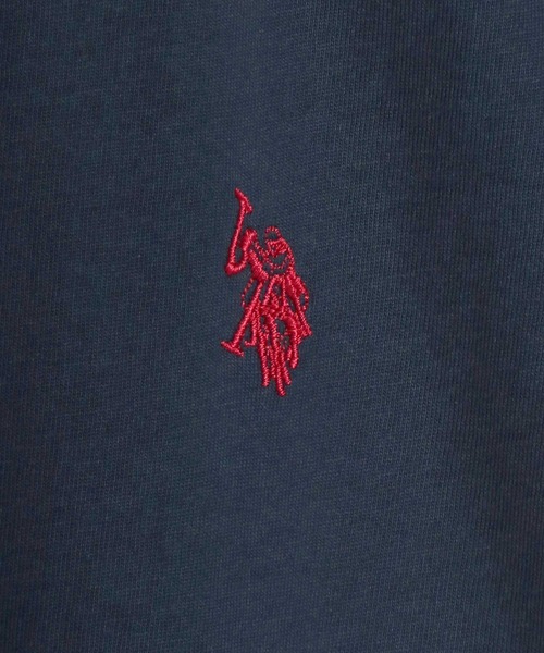 U.S. POLO ASSN.(ユーエスポロアッスン)の「U.S.POLO ASSN.(ユーエスポロアッスン)ブランドロゴワンポイント刺繍 無地・ボーダー柄Tシャツ レディース(Tシャツ/カットソー・レディース・ピンク/ブルー系その他/ピンク系その他/オフホワイト/グリーン系その他/ネイビー/ホワイト系その他/ライム・L/M)」の18枚目の写真
