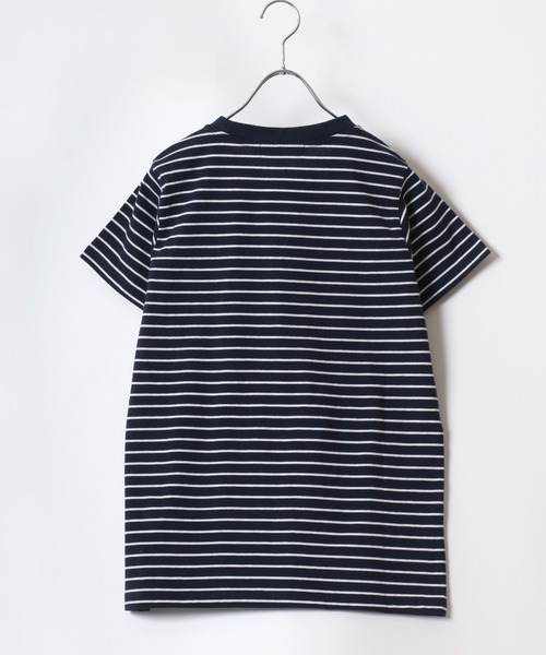 U.S. POLO ASSN.(ユーエスポロアッスン)の「U.S.POLO ASSN.(ユーエスポロアッスン)ブランドロゴワンポイント刺繍 無地・ボーダー柄Tシャツ レディース(Tシャツ/カットソー・レディース・ピンク/ブルー系その他/ピンク系その他/オフホワイト/グリーン系その他/ネイビー/ホワイト系その他/ライム・L/M)」の20枚目の写真