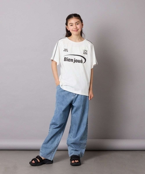 a.v.v（アーヴェヴェ）の「[130]バレルデニム（デニムパンツ・キッズ・ダークインディゴブルー・130）」の5枚目の写真