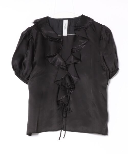 PROVOKE （プロヴォーク）の「【provoke】ラッフルブラウス（シャツ/ブラウス・レディース・ブラック/ベージュ・フリー）」の10枚目の写真