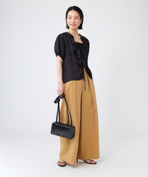PROVOKE （プロヴォーク）の「【provoke】ラッフルブラウス（シャツ/ブラウス・レディース・ブラック/ベージュ・フリー）」の21枚目の写真