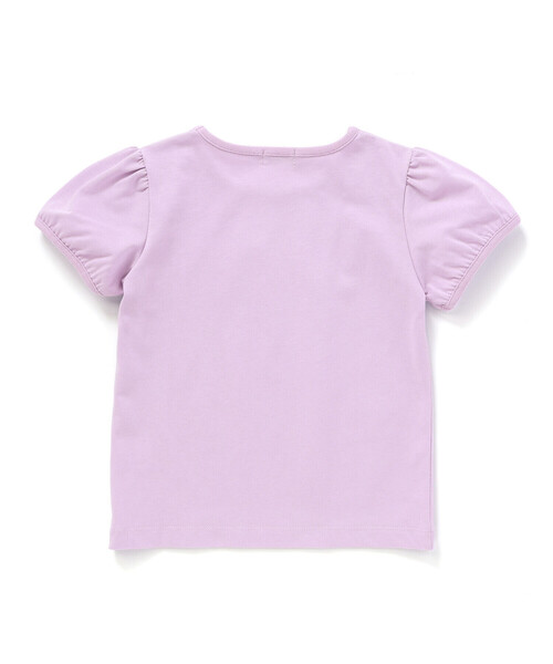 BeBe（ベベ）の「【WEB限定】発泡プリントお花ロゴ天竺半袖Tシャツ(100~140cm)（Tシャツ/カットソー・キッズ・ネイビー/パープル・110cm/120cm/130cm/140cm/100cm）」の11枚目の写真