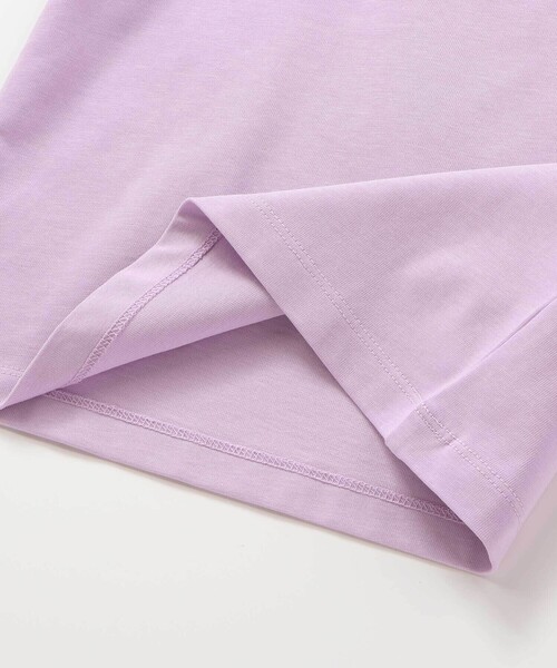 BeBe（ベベ）の「【WEB限定】発泡プリントお花ロゴ天竺半袖Tシャツ(100~140cm)（Tシャツ/カットソー・キッズ・ネイビー/パープル・110cm/120cm/130cm/140cm/100cm）」の16枚目の写真