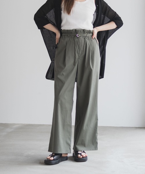 セール】NAVY 【ベルト付き】ハイウエストパンツ（その他パンツ
