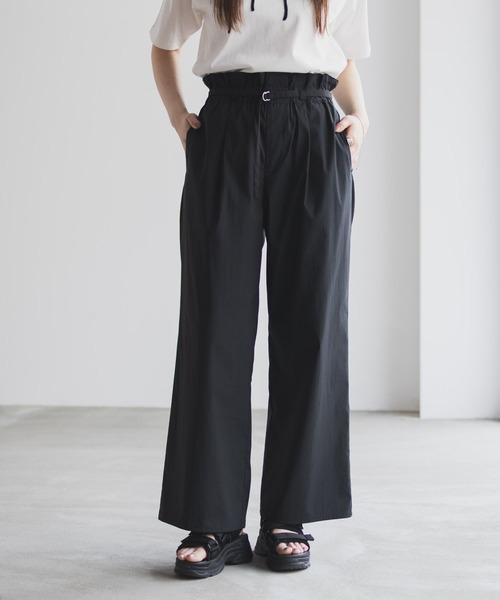 セール】NAVY 【ベルト付き】ハイウエストパンツ（その他パンツ