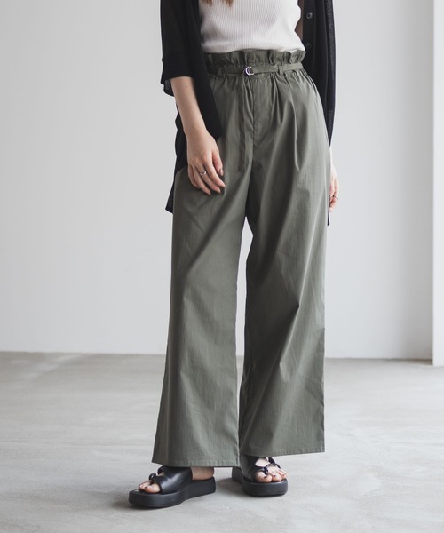 NAVY（ネイビー）の「NAVY 【ベルト付き】ハイウエストパンツ（その他パンツ・レディース・オリーブ/ブラック/ベージュ・L/M）」の14枚目の写真