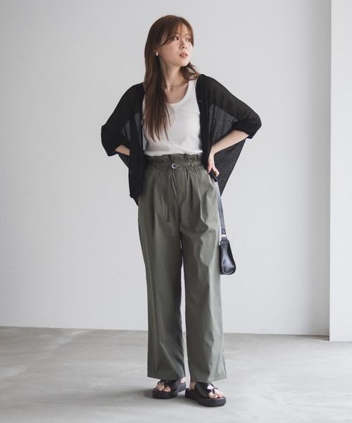 NAVY（ネイビー）の「NAVY 【ベルト付き】ハイウエストパンツ（その他パンツ・レディース・オリーブ/ブラック/ベージュ・L/M）」の17枚目の写真