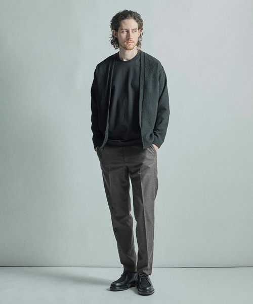 MEN'S BIGI(メンズビギ)の「異素材コンビ レザーチロリアンシューズ(モカシン/デッキシューズ・メンズ・ブラック/ダークブラウン・02)」の6枚目の写真
