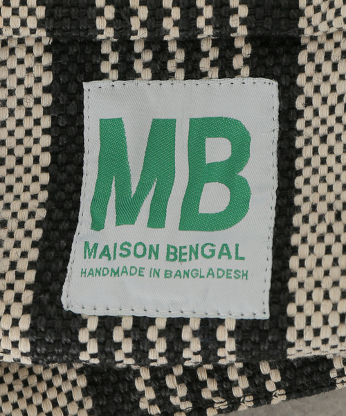 MAISON BENGAL(マイソンベンガル)の「【MAISON BENGAL/メゾン ベンガル】JUTE PORESH BAG:トートバッグ(トートバッグ・レディース・ブラック/ベージュ・FREE)」の5枚目の写真