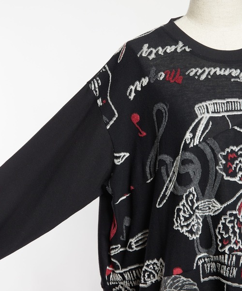 gomme（ゴム）の「ファミリーツリーJQ　バルーンＴ（Tシャツ/カットソー・レディース・ホワイト/ブラック/グレー・MEDIUM）」の20枚目の写真