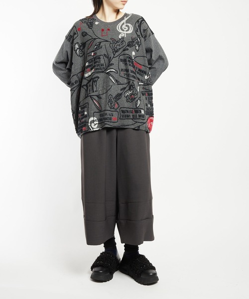 gomme（ゴム）の「ファミリーツリーJQ　バルーンＴ（Tシャツ/カットソー・レディース・ホワイト/ブラック/グレー・MEDIUM）」の10枚目の写真